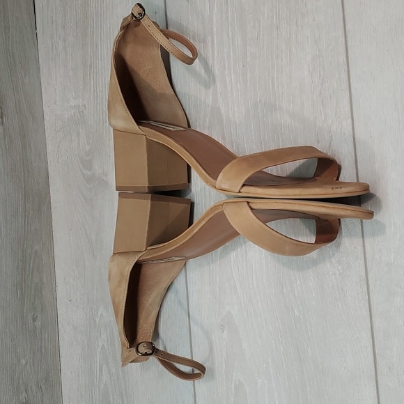 Steve Madden Women Irenee Leather Ankle Heels Sandals shoes sz 10 - Picture 9 of 11